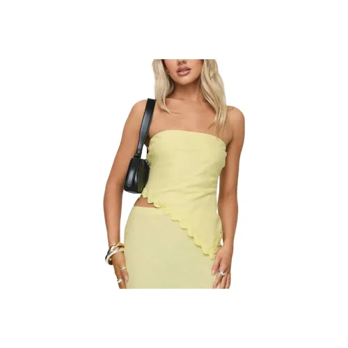 PRINCESS POLLY SUNBURST STRAPLESS TOP Strapless Top Women's YELLOW/Yellow