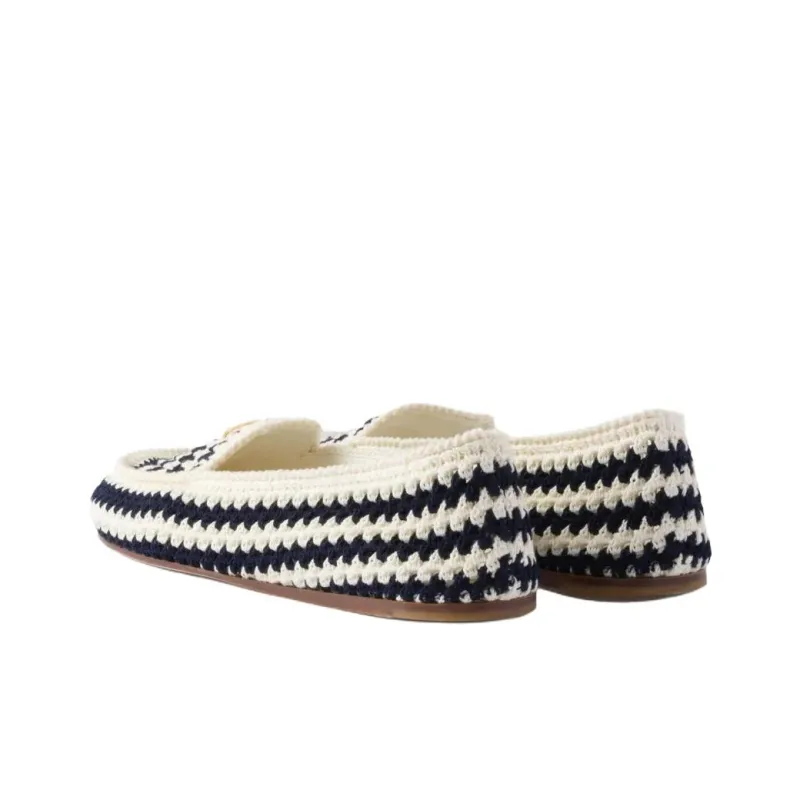 PRADA Crochet Loafers Women's-3
