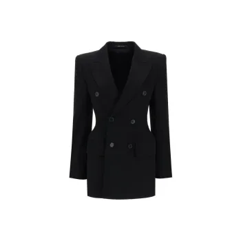 Balenciaga Hourglass Wool Blazer