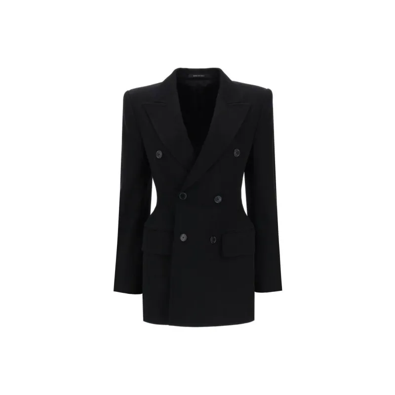 Balenciaga Hourglass Wool Blazer-0