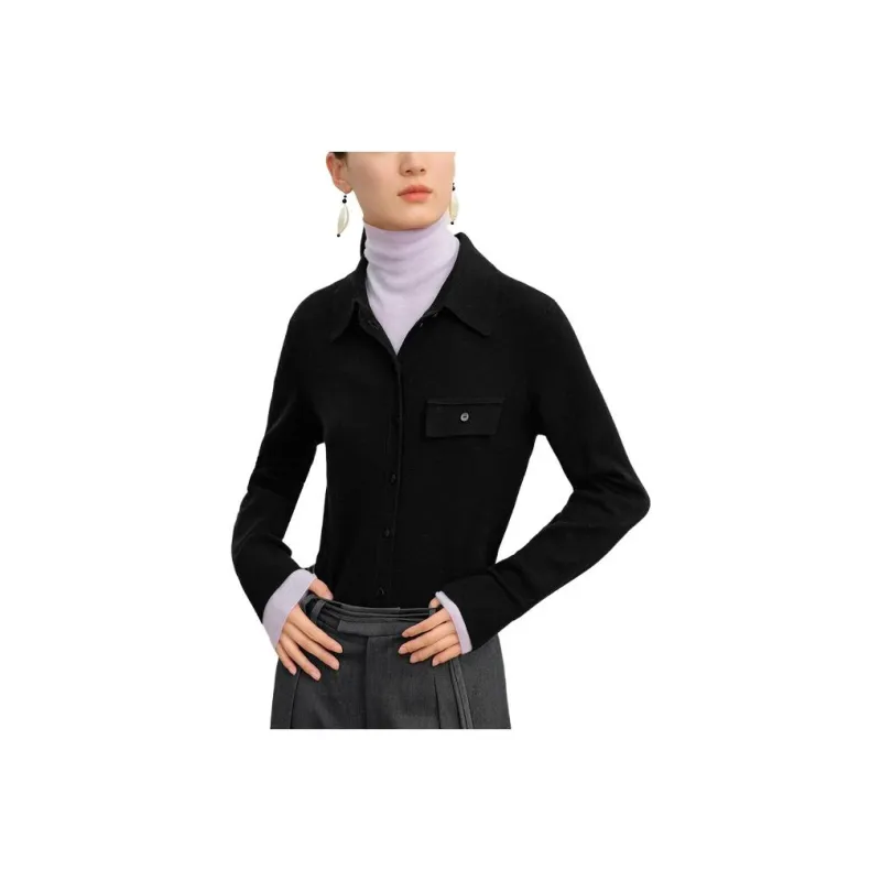 JZ Juzui Ecru Plain Black Pink Women's-3
