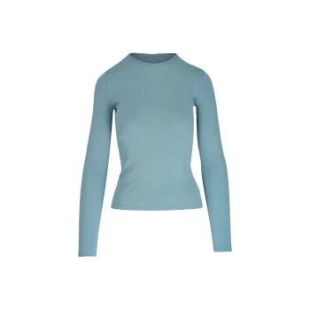 VINCE Ribbed knit Cotton T shirt