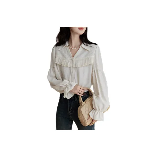 MISHOW Shirts Women's Apricot