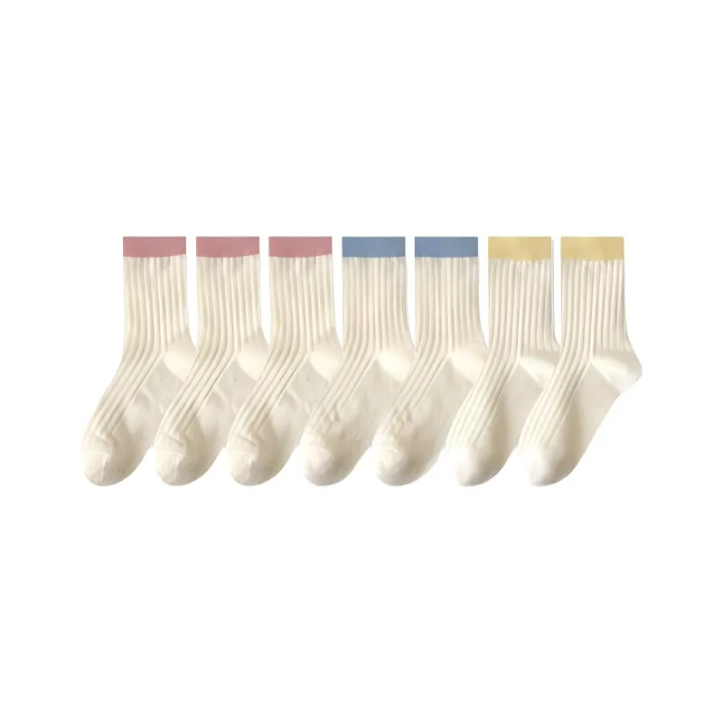 H YXIANG Mid Calf Socks Women's Combo Set-19