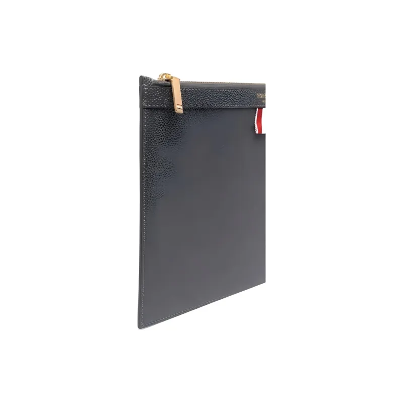 THOM BROWNE Pebbled Tablet Clutch Bag-4