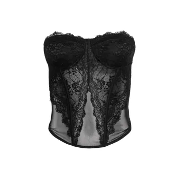 I.AM.GIA DEMIE CORSET Strapless Top Women's BLACK/Black