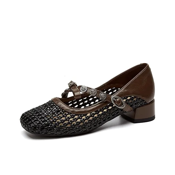 DAPHNE Chunky Heel High Heels Women's-1