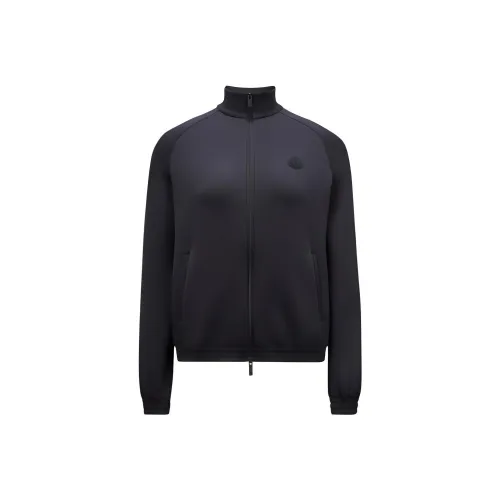 Moncler Piped trim Zip up Jersey Jacket