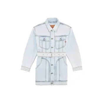 DIESEL De Flaminia Belted Denim Jacket