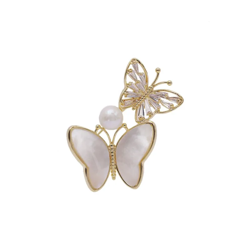 Yamaichi Maru 18K Gold Plated Copper Brooches Women's-2