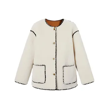 LA CRAWFISH Jackets Coats Women's White