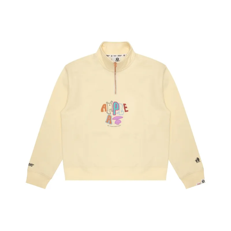 Aape By *A Bathing APE® Logo print Half zip Sweatshirt-0