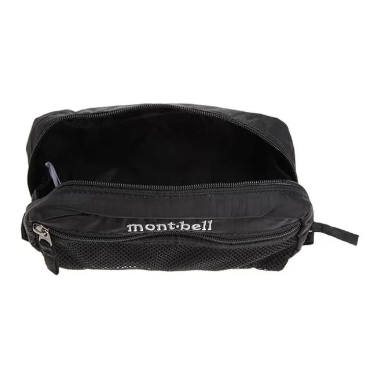 MONTBELL Nylon Toiletry Bag Small Size Unisex Black-3