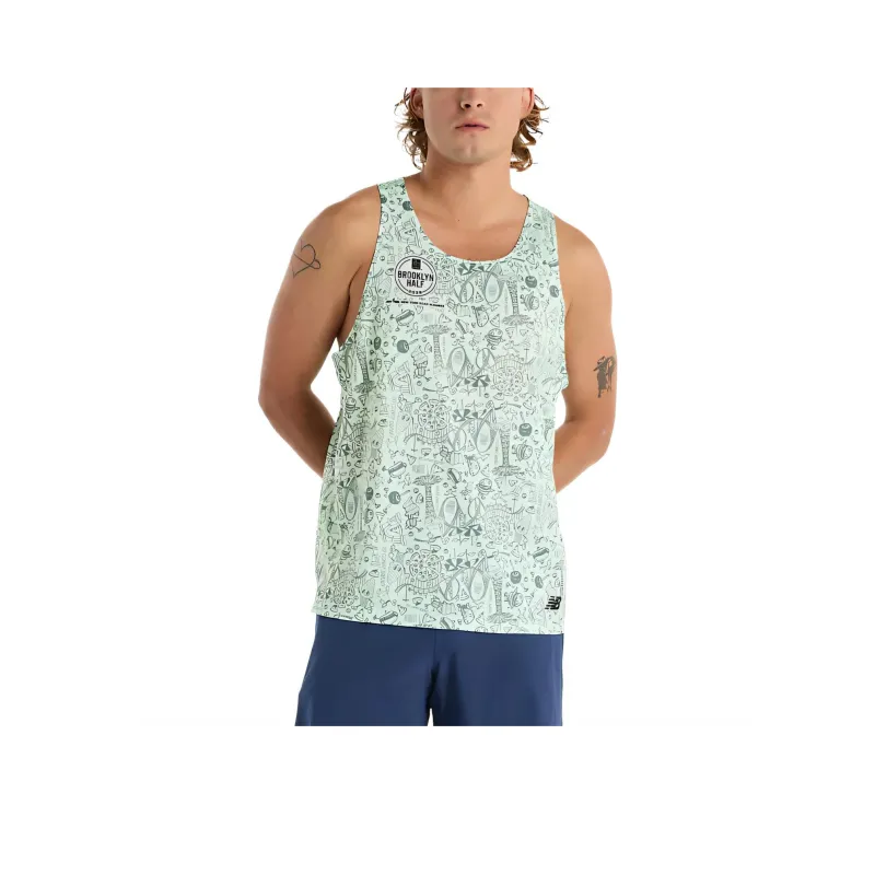 New Balance RBC Brooklyn Half Tank Top Men's Multicolor-0