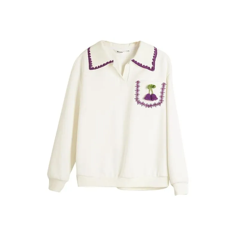 Olrain Sweatshirts Women's Ecru-0