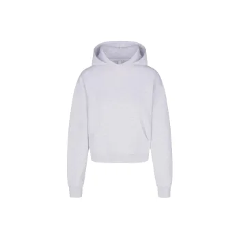 SKIMS COTTON FLEECE CLASSIC HOODIE Sweatshirt Women's Light Heather Grey