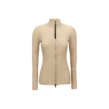 Brunello Cucinelli Long Sleeved Zipped Top