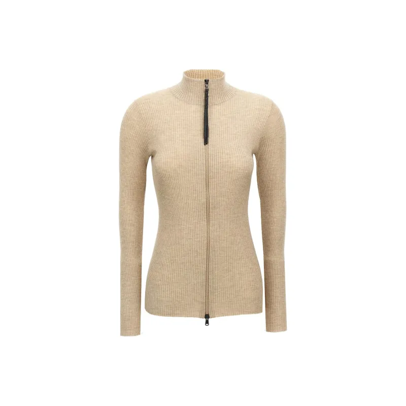 Brunello Cucinelli Long Sleeved Zipped Top-0
