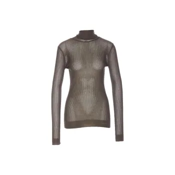 Lemaire Seamless High Neck Top 'Dark Brown'
