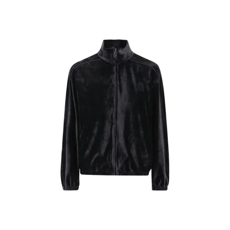 FENDI Logo Embroidered Zip Up Jacket-0