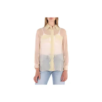 Burberry Shirts Women's Peach Pink