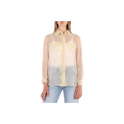 Burberry Shirts Women's Peach Pink