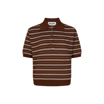 MIU MIU Polo Shirt Women's Brown
