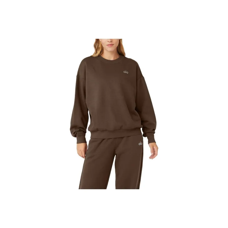 Alo Yoga Sweatshirts Women's Coffee XXS - Cheap Rcj Jordan