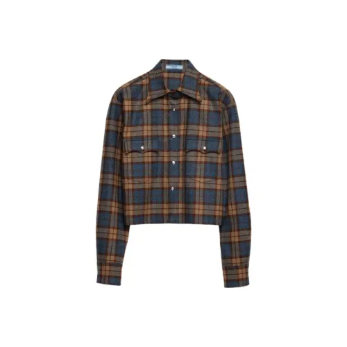 PRADA Checked Wool Shirt