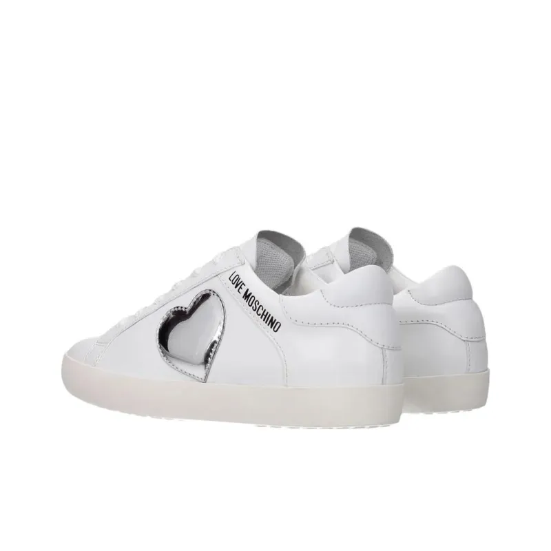 LOVE MOSCHINO Skateboard Shoes Women's White-4