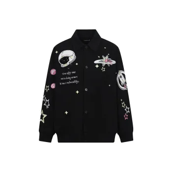 FRAIL STATE Loose Fit Workwear Jacket Unisex Black