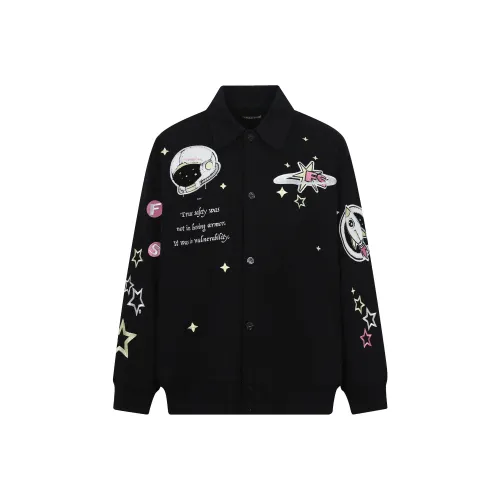 FRAIL STATE Loose Fit Workwear Jacket Unisex Black