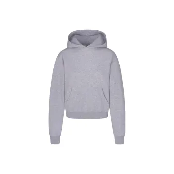 SKIMS COTTON FLEECE CLASSIC HOODIE Sweatshirt Women's Heather Grey/Stone Heather