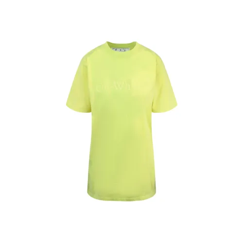 OFF WHITE Women'ss Laundry Tomboy T Shirt Yellow