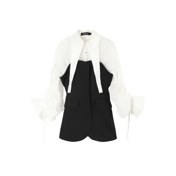 BIENKIMIIYE Jackets Women's Black/White