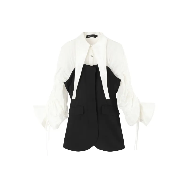 BIENKIMIIYE Jackets Women's Black/White-0
