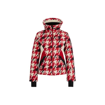 HUGO BOSS x PERFECT MOMENT Collaboration Ski Jacket With Houndstooth Motif Jackets Coats Women's Red