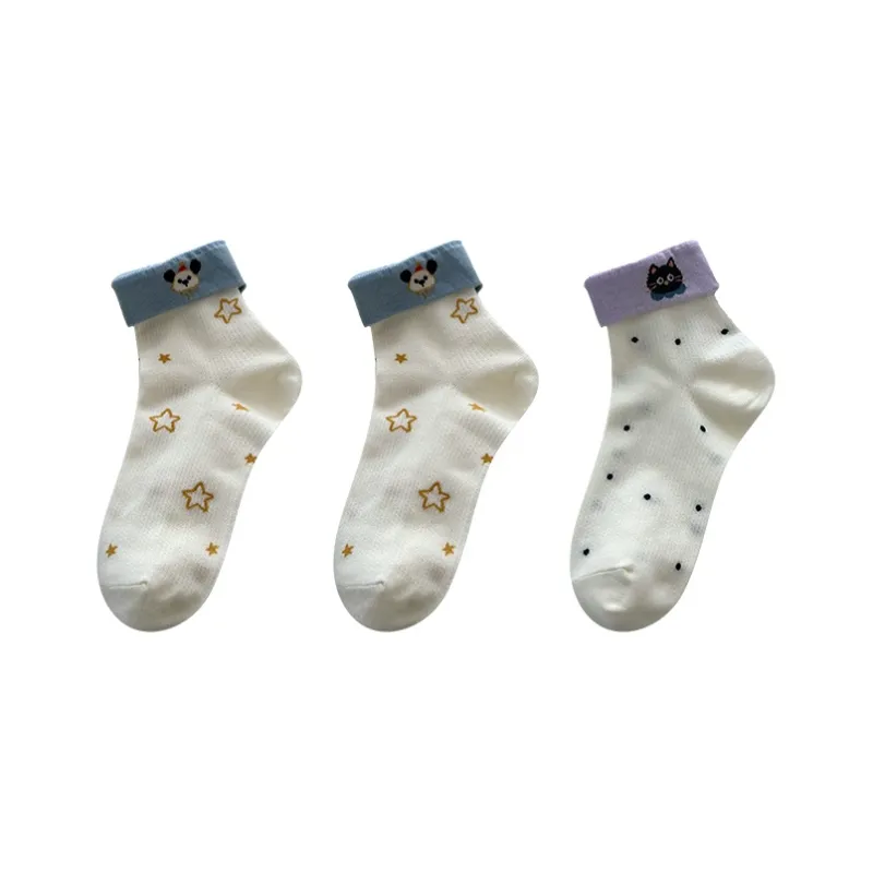 Moremoli Mid Calf Socks Women's 3 Pack-3