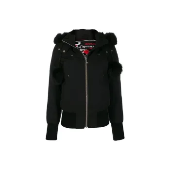 Moose Knuckles Fur Hooded Jacket