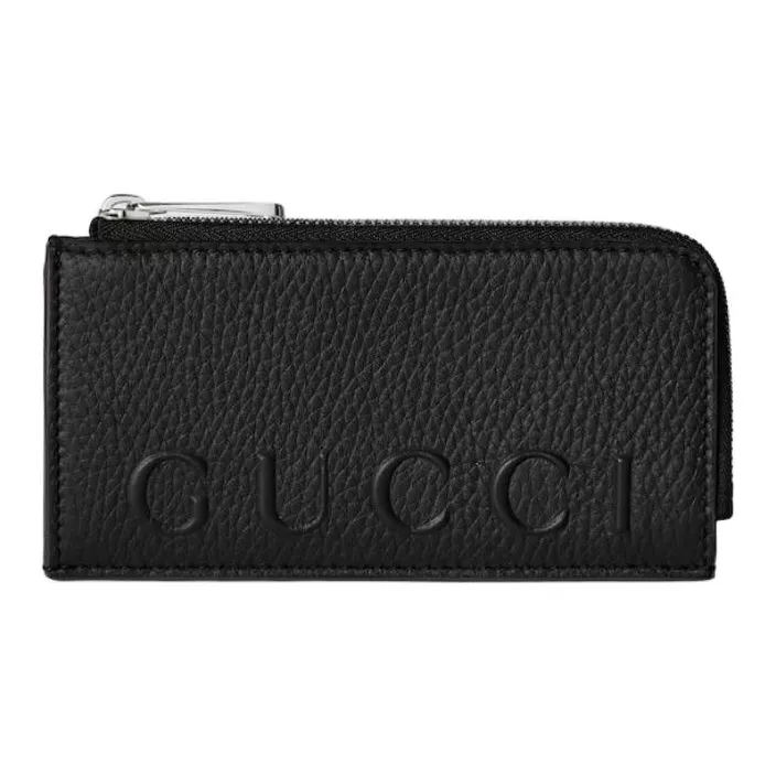 GUCCI Grain Leather Wallet Men's Black-0