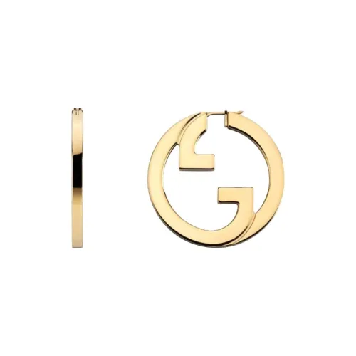 GUCCI Aluminum Earrings Unisex Gold