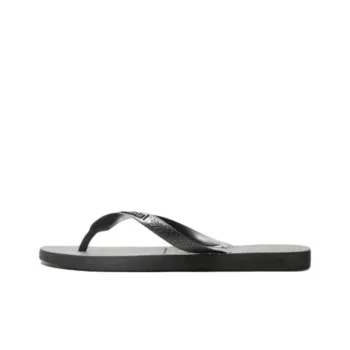 Havaianas x ZARA Rubber Sole Abrasion Resistant Flip Flops Men's Black