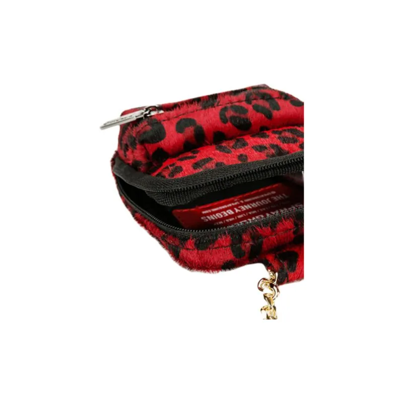 SPRAYGROUND Cow Leather Key Pouch Coin Purse Trumpets Unisex Red-4