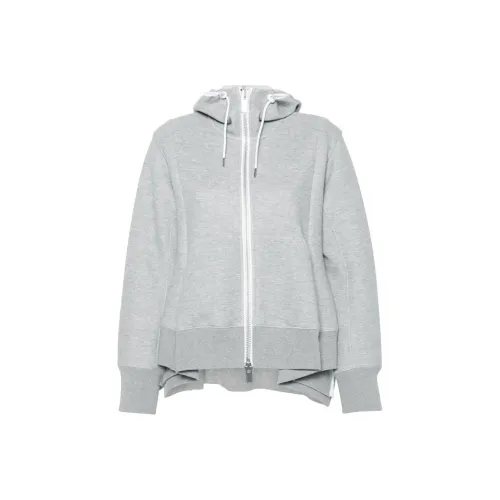 Sacai Sponge Sweat Hoodie 'Light Grey'