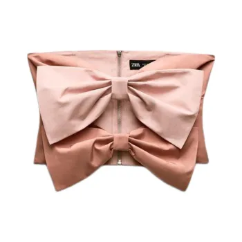 ZARA Strapless Top Women's Pink