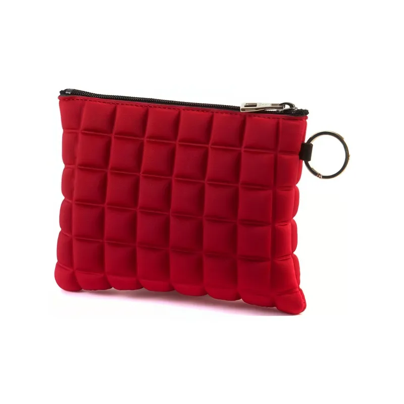 BPRIME 3D Cube Molded Fabric Wallet Women's Red-1
