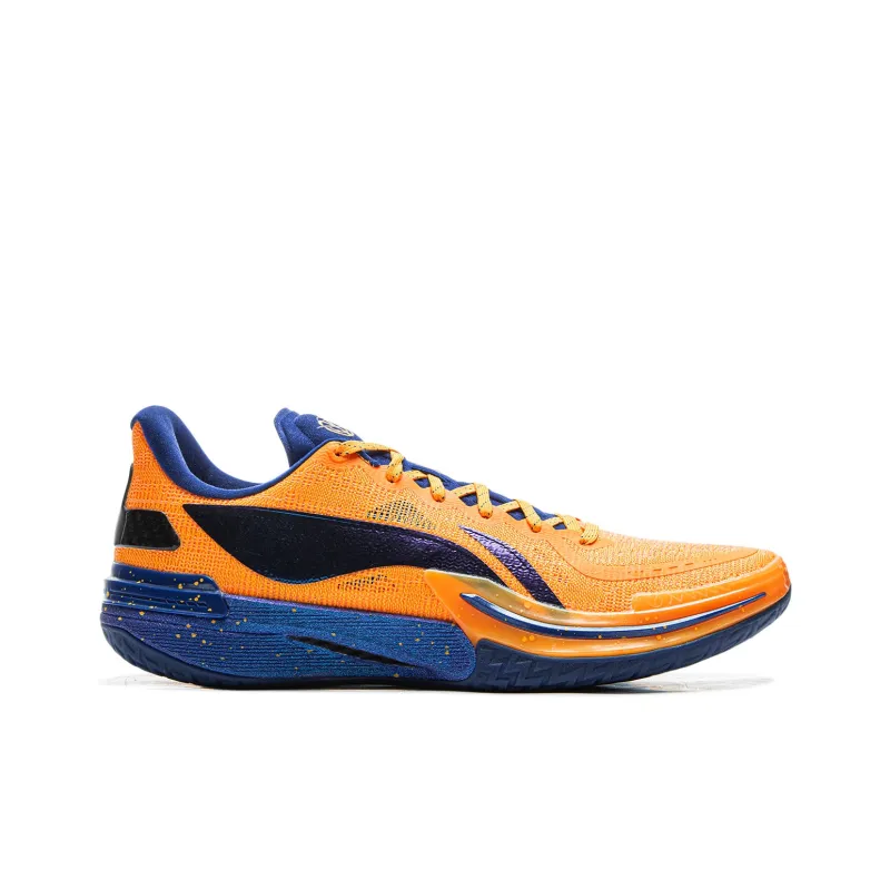 LiNing Gamma Cushioning, Slip Resistant, And Abrasion Resistant Low Top Basketball Shoes Men's Orange-1
