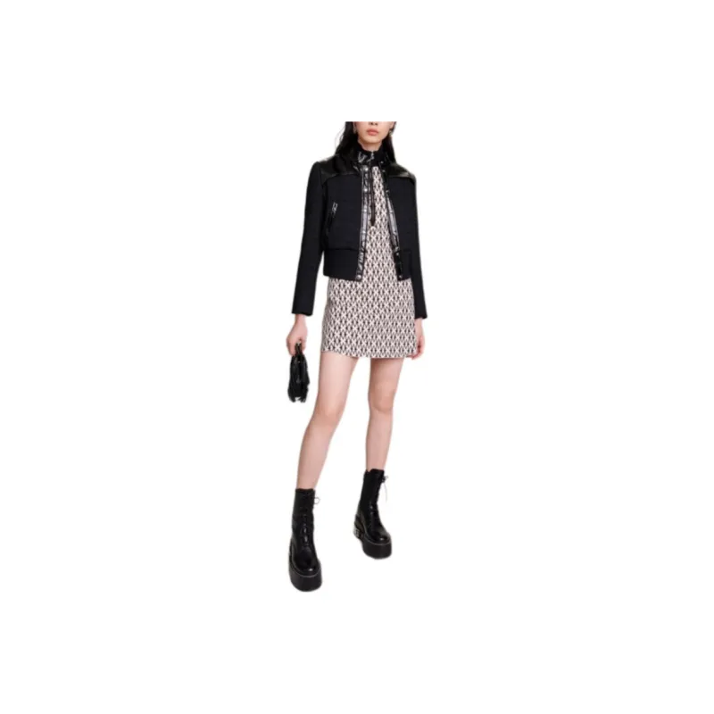 Maje Jackets Coats Women's Black-1