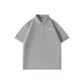 [7A Quick Dry Antibacterial]Light Gray (B Smile Wreath Chest Logo)