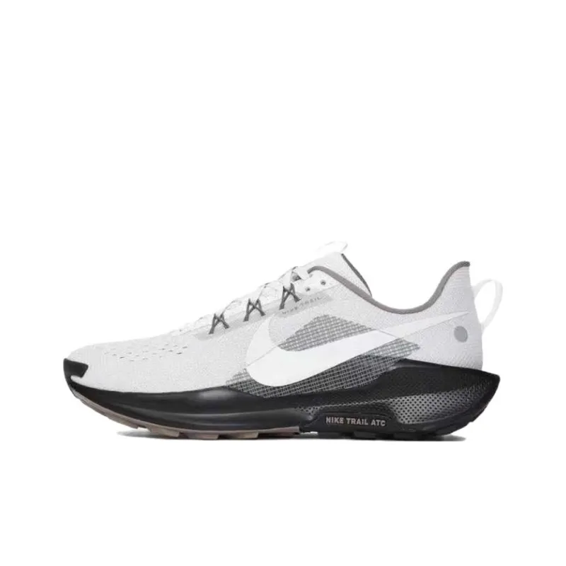 Nike REACTX PEGASUS TRAIL 5 Anti Slip Wear Resistant Low Top Casual Running Shoes Men's White-0